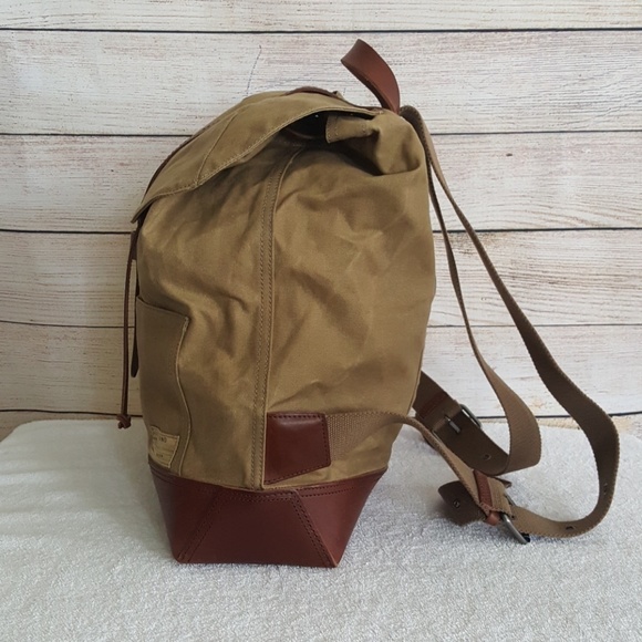 🔥HP x 4🔥Lucky Brand Leather/Canvas Backpack - Picture 3 of 8